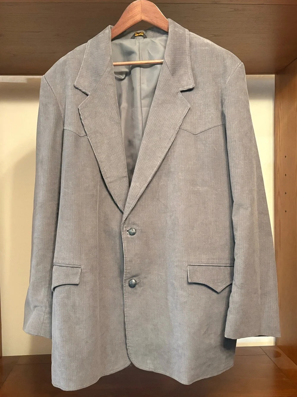 Pioneer Wear Light Gray Corduroy Blazer